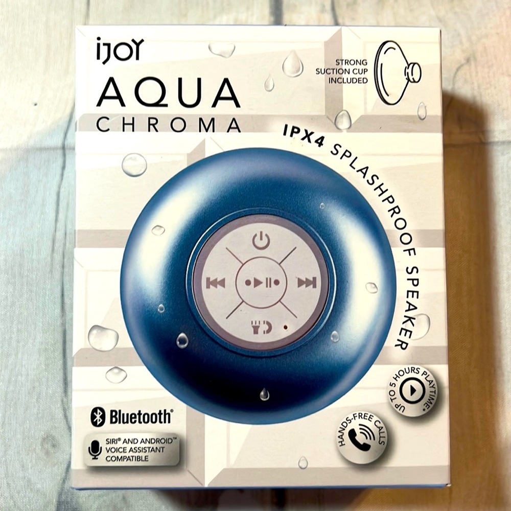 ijoy Aqua Chroma Bluetooth Wireless Splashproof Speaker